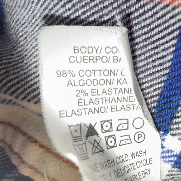 Lucky Brand Men’s XL Plaid Button-Front Shirt – Red, Navy, Cream – Long Sleeve - Picture 9 of 10